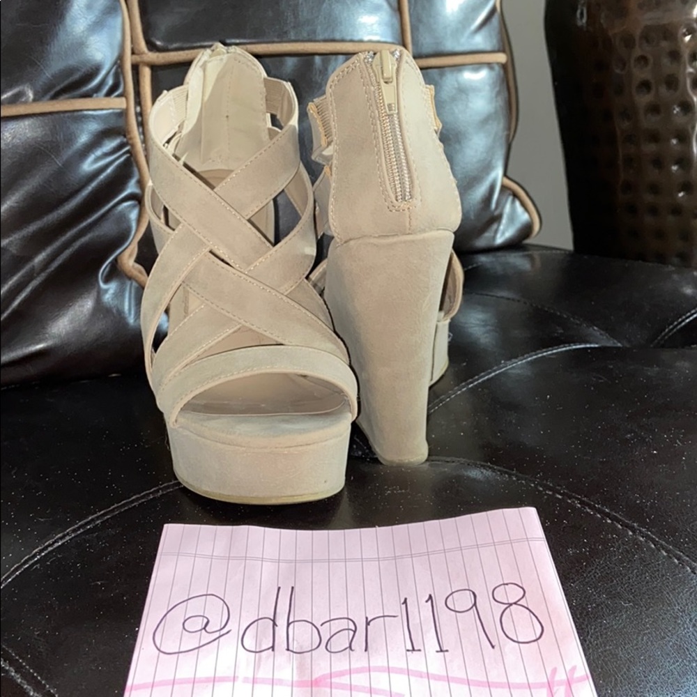Strappy Wedge Heels